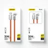 Kábel USB na Lightning Dudao L24AL — 1 m, USB-A na Lightning, oranžový