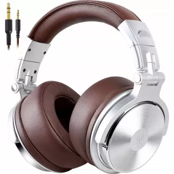 Over-ear slúchadlá OneOdio Pro40 strieborno-hnedé A-AA09-02 s izoláciou hluku