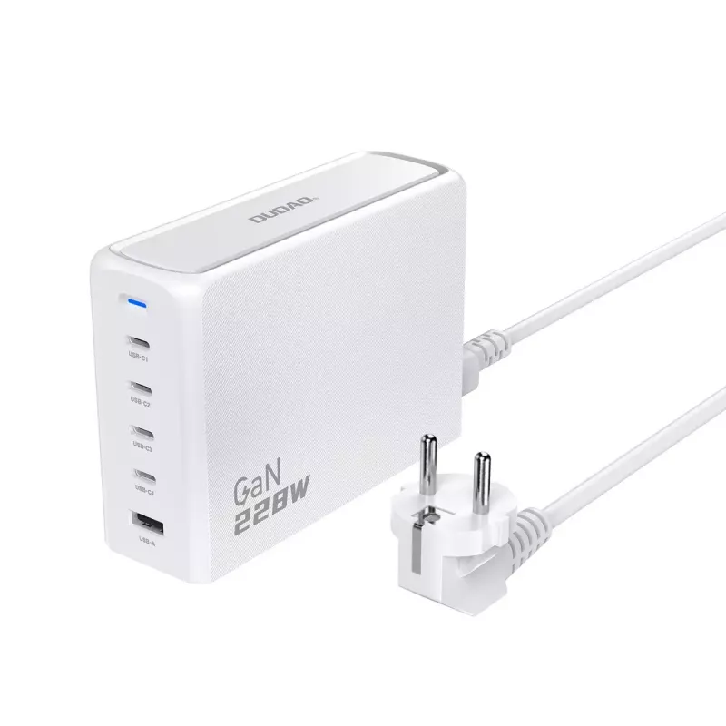 Nabíjačka DUDAO A228EU 228 Watt GaN 4x USB-C 1x USB-A