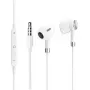 Káblové slúchadlá Samsung Dawnkey Magnetic Earphone s 3,5 mm jack, biele