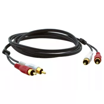 Audio kábel Kramer Electronics C-2RAM/2RAM-3 0,9 m 2xRCA čierny