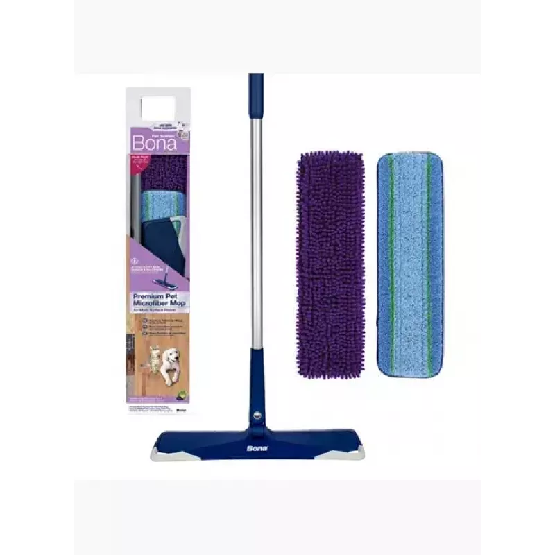 Bona CA102085 suchý a mokrý mikrovláknový mop modrý laminát dlažba drevo