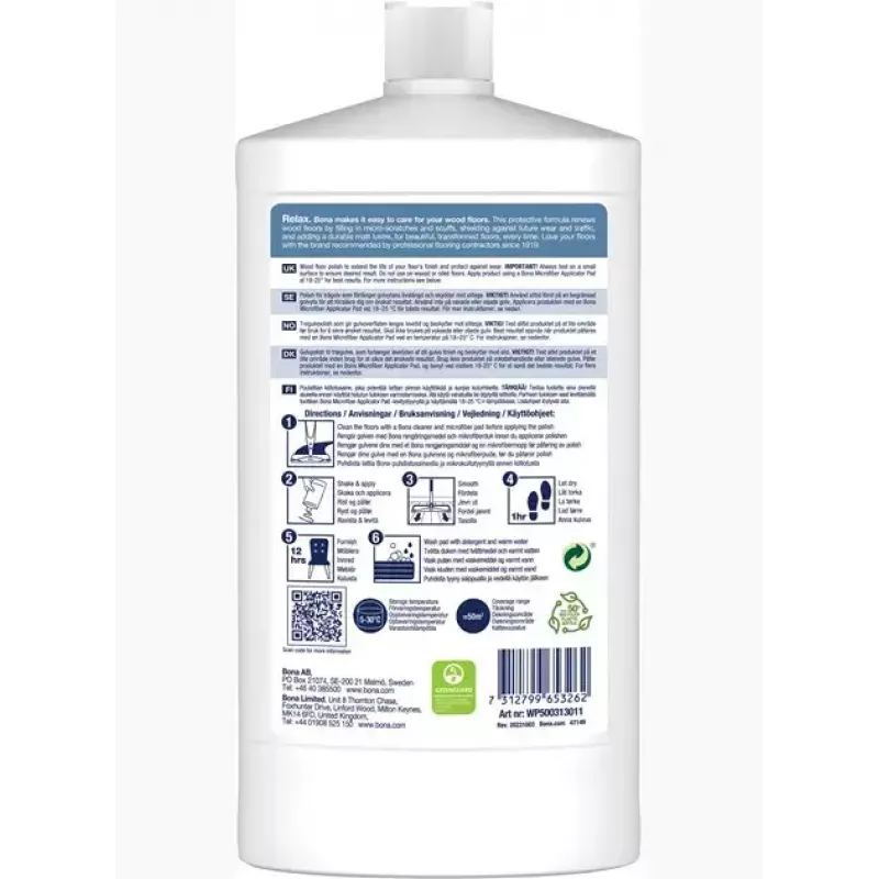 Bona WP500313013 čistič/obnovovač podláh tekutina 1 l pre drevo