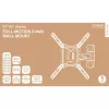 Držiak na TV Deltaco ARM-0256 139,7 cm (55 palcov) čierny
