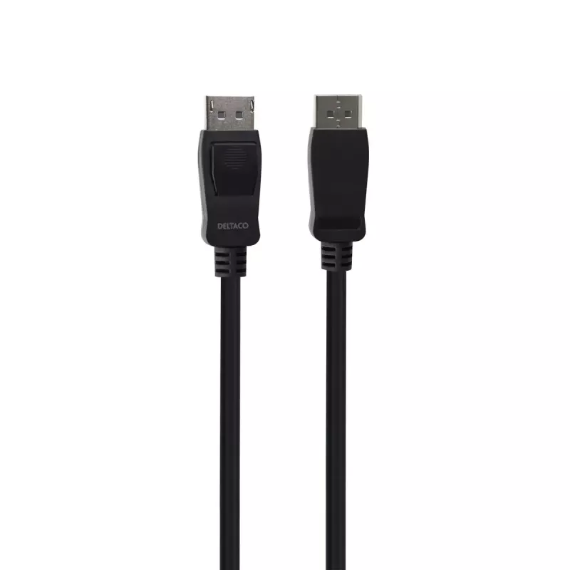 DisplayPort kábel Deltaco DP8K-1050-LSZH 5 m čierny