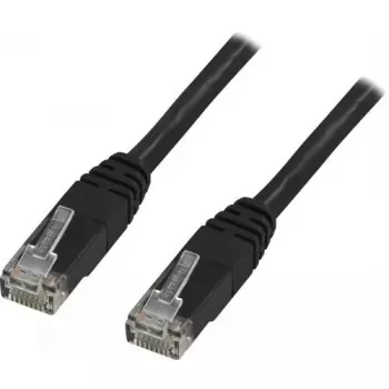 Sieťový kábel Deltaco TP-611S RJ-45 Cat6 1,5 m čierny