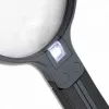 Lupa Carson Split Handle HF-11 — ručná lupa 3,5×, čierna/priehľadná, batéria AAA