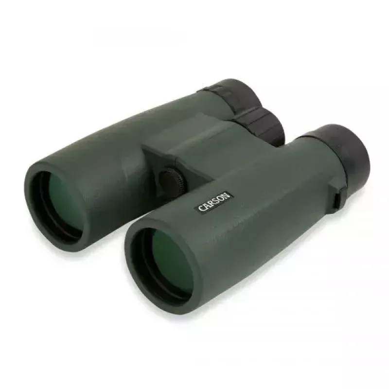 Ďalekohľad Carson JR Series 10x42 BaK-4, kompaktný strešový hranol, čierna/zelená