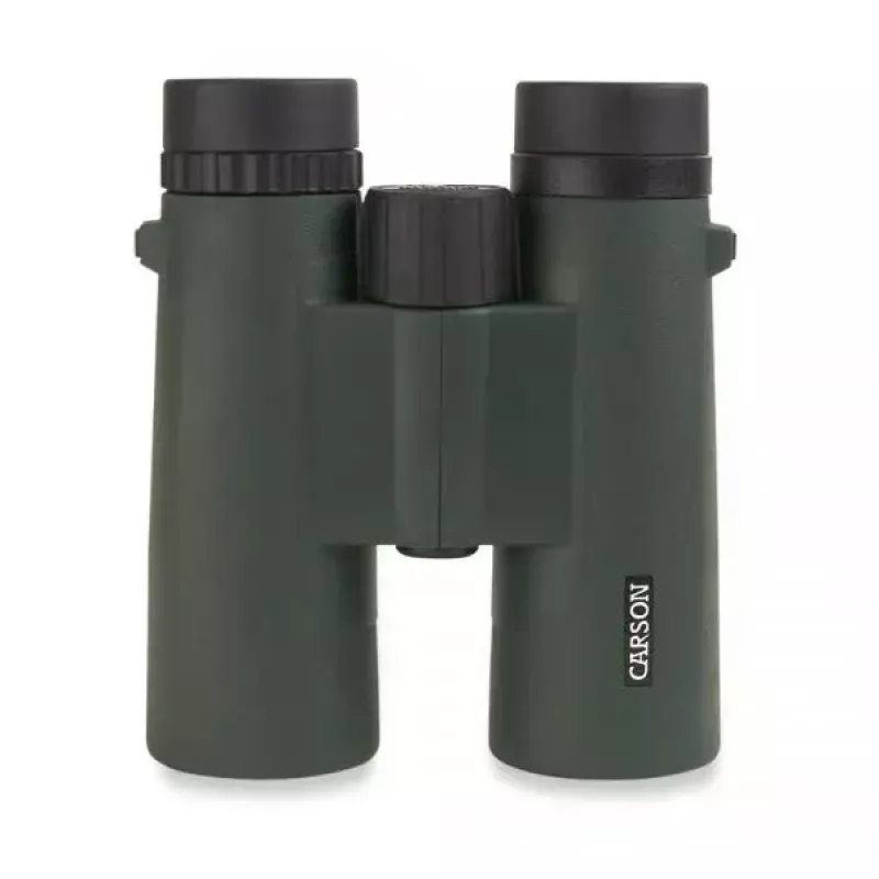 Ďalekohľad Carson JR Series 10x42 BaK-4, kompaktný strešový hranol, čierna/zelená