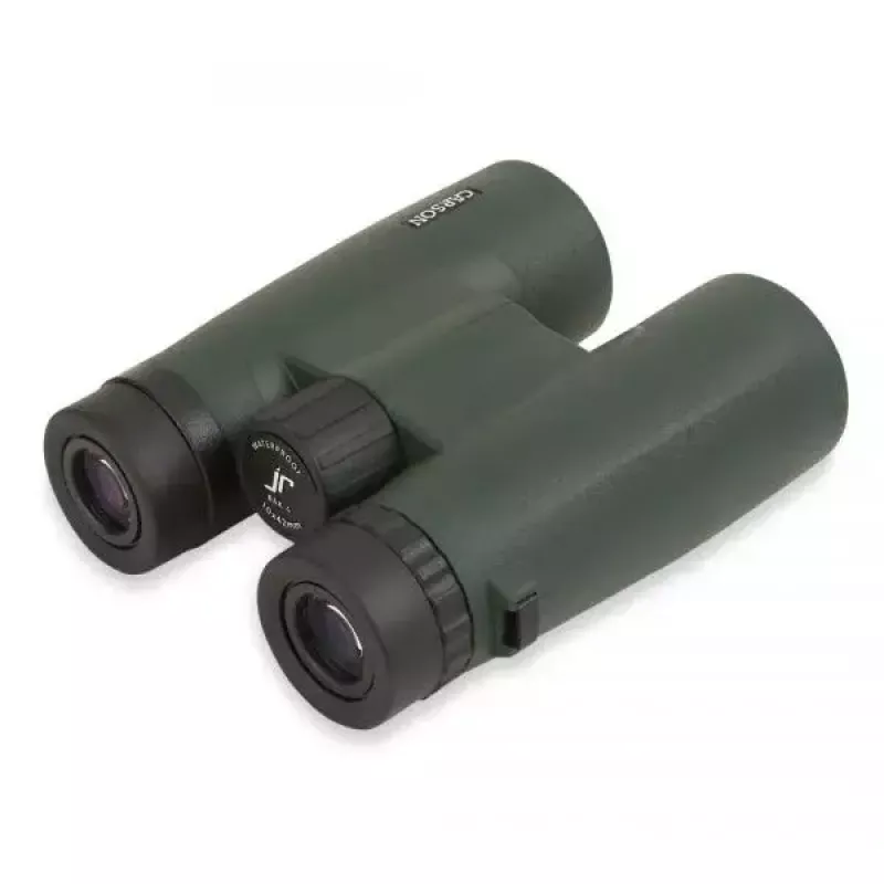 Ďalekohľad Carson JR Series 10x42 BaK-4, kompaktný strešový hranol, čierna/zelená