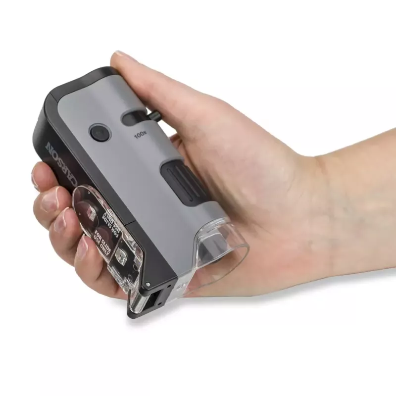 Digitálny mikroskop Carson MICROFLIP 250x čierna nehrdzavejúca oceľ