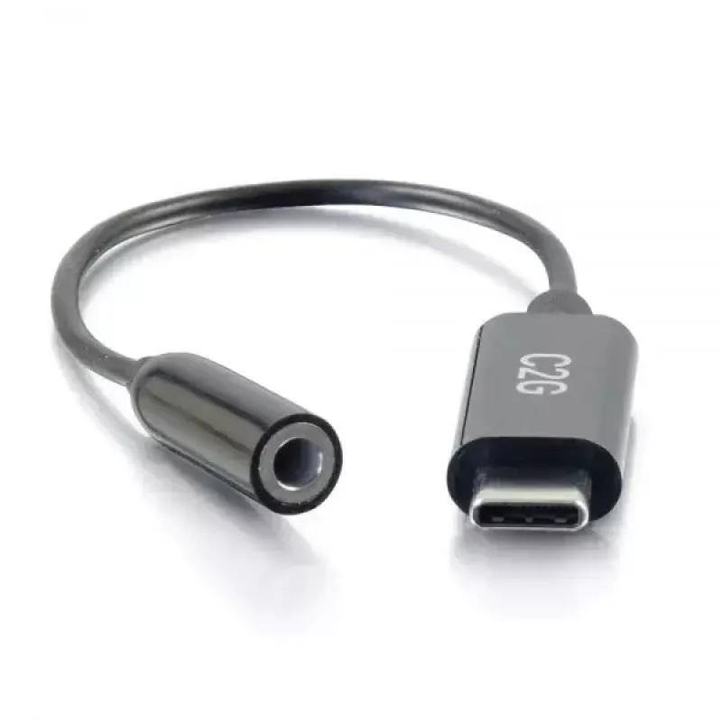 C2G kábel k telefónu 54426 USB-C na 3,5 mm čierny 0,09 m