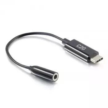 C2G kábel k telefónu 54426 USB-C na 3,5 mm čierny 0,09 m