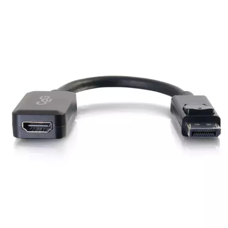 C2G 8in adaptér konvertor DisplayPort konektor samec na HDMI konektor samica čierny