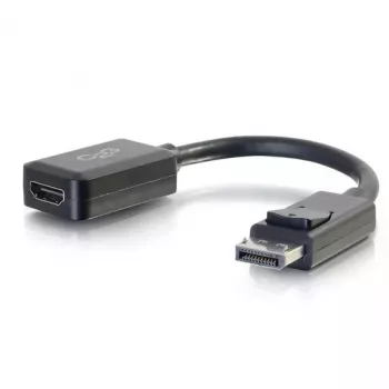 C2G 8in adaptér konvertor DisplayPort konektor samec na HDMI konektor samica čierny