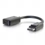 C2G 8in adaptér konvertor DisplayPort konektor samec na HDMI konektor samica čierny