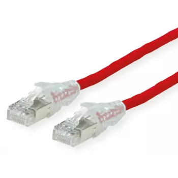 Sieťový kábel Dätwyler Cables 21.05.0501 červený 0,5 m Cat6a S/FTP