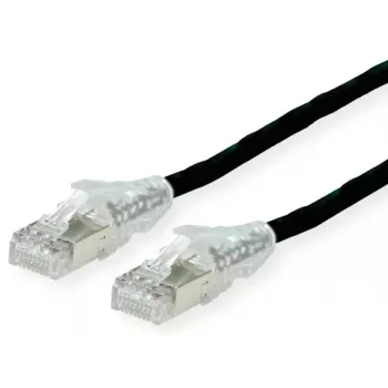 Sieťový kábel Dätwyler Cables 21.05.0515 čierny 1 m Cat6a S/FTP
