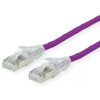 Sieťový kábel Dätwyler Cables 21.05.0506 fialová 0,5 m Cat6a S/FTP