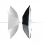 Reflektorový dáždnik čierny strieborný transparentný Elinchrom 26062 priemer 83 cm