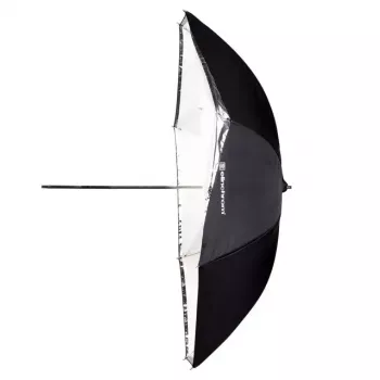 Reflektorový dáždnik čierny priesvitný biely Elinchrom 26358 priemer 85 cm