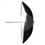 Reflektorový dáždnik čierny priesvitný biely Elinchrom 26358 priemer 85 cm