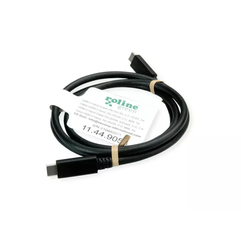 USB kábel VALUE 11.99.9057 USB 3.2 Gen 2 0,5 m USB-C čierny