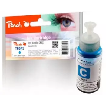 Kompatibilná azúrová atramentová kazeta PEACH PI100-151, 70 ml, 6 500 strán, pre Epson
