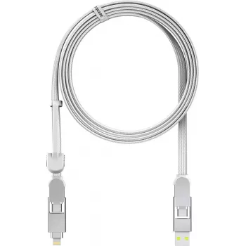 Rolling Square inCharge XL 2m biely USB nabíjací a dátový kábel