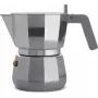 Espresso moka kanvica ALESSI DC06/3 strieborná – kanvica na sporák s objemom 3 šálok