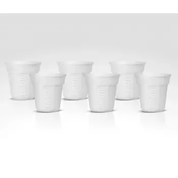 Sada šálok BIALETTI BICCHIERINO biela — 6 kusov, kávové šálky