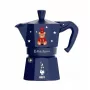 Moka kanvica BIALETTI Moka Express 3 šálky 150 ml, Joyful Christmas Blue