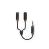 Audio stereo kábel SBS Audio 3,5 mm jack s rozbočovačom