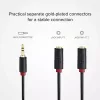 Audio stereo kábel SBS Audio 3,5 mm jack s rozbočovačom