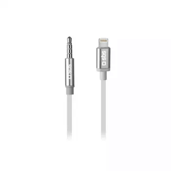 SBS adaptér pre slúchadlá, USB-C samec na 3,5 mm samica, 15 cm, biely, TEADAPTIPJACK35W