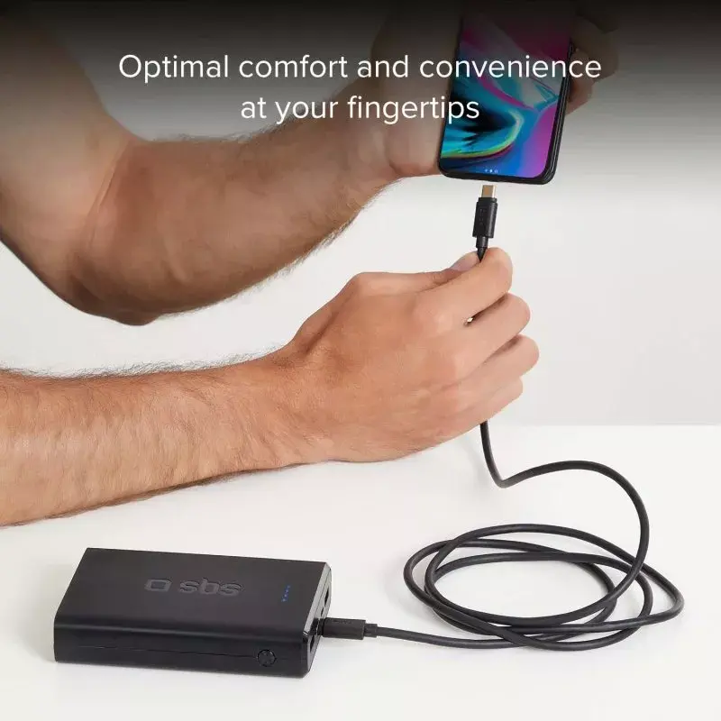 Dátový a nabíjací kábel SBS TECABLETCC31K USB C 1,5 m USB 3.2 Gen 1
