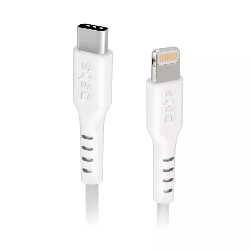 Kábel Lightning na USB-C SBS Mobile TECABLELIGTC2W — 2 m, biely