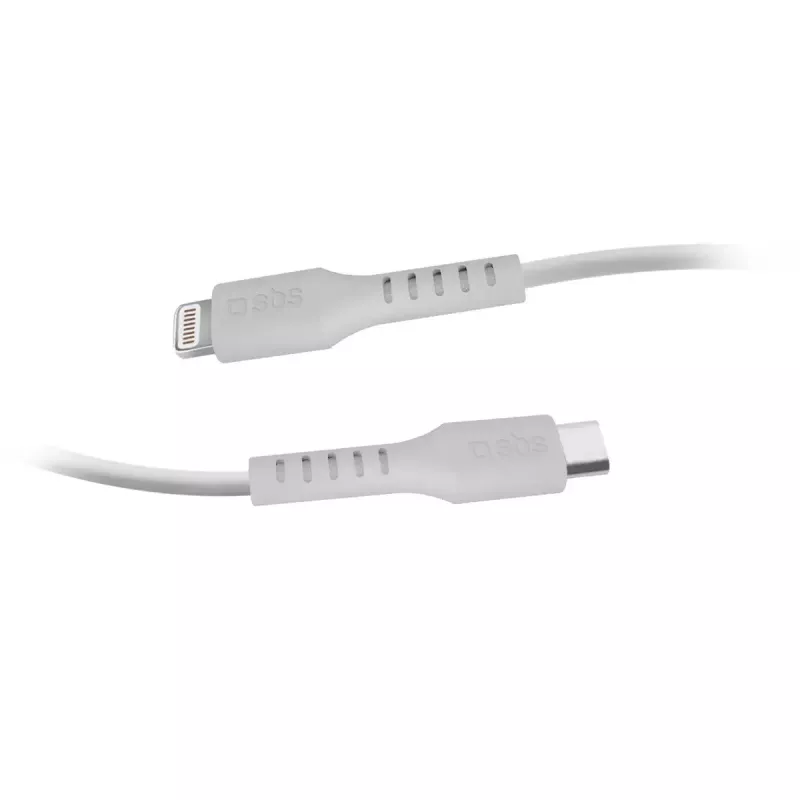 Kábel Lightning na USB-C SBS Mobile TECABLELIGTC2W — 2 m, biely
