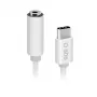 Mobilný kábel SBS TEINTJACKTYCFMW biely 0,09 m 3,5 mm USB-C