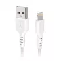 Kábel Lightning SBS TECABLEUSBIP5389W 3 m biely USB A