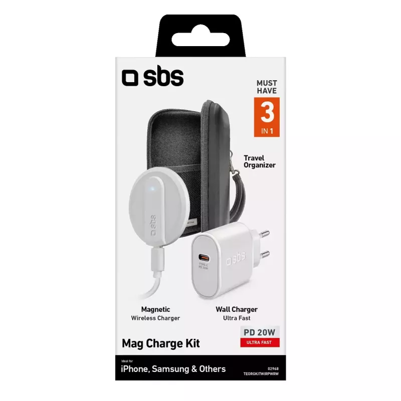 Prenosná nabíjačka SBS Always on Charge KIT 10000mAh