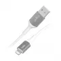 Kábel Lightning SBS GRECABLEUSBIP589W 1,2 m strieborný biely