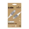 Kábel Lightning SBS GRECABLELIGTC12BW 1,2 m strieborný biely