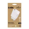Mobilná nabíjačka SBS GRETR1USB18W univerzálna biela AC rýchle nabíjanie