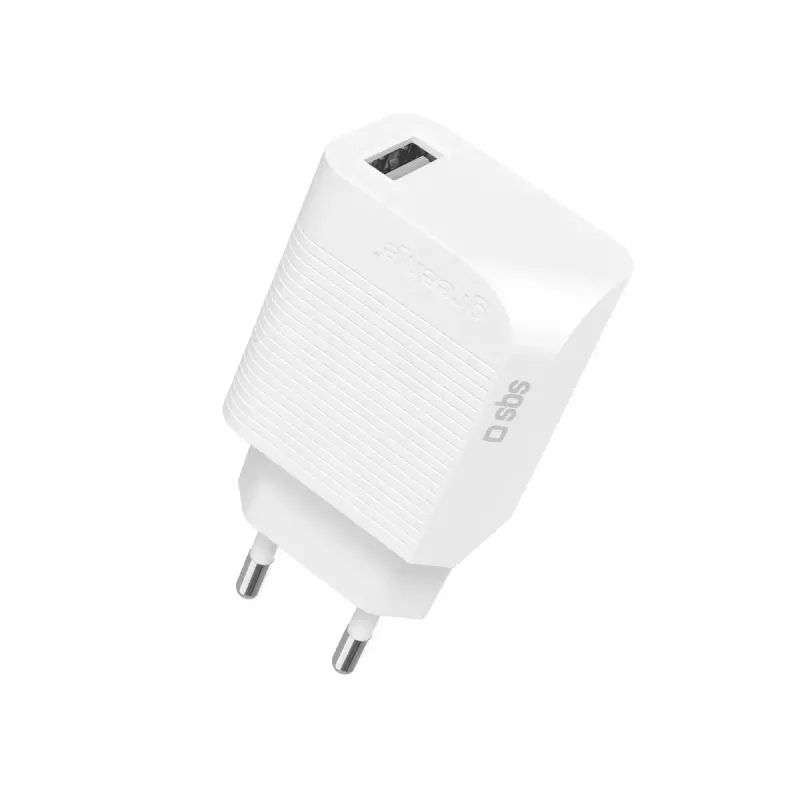 Mobilná nabíjačka SBS GRETR1USB18W univerzálna biela AC rýchle nabíjanie