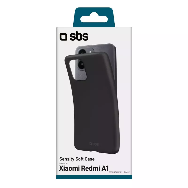 Kryt SBS Sensity Xiaomi Redmi A1 16,6 cm čierny