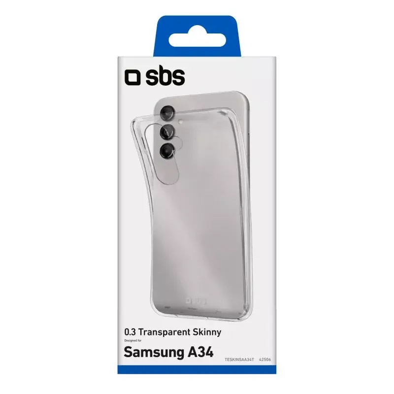 Kryt SBS Galaxy A34 16,8 cm transparentný monochromatický