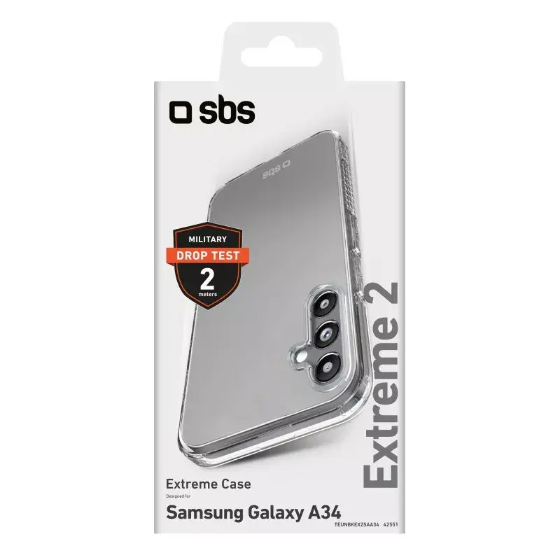 Kryt SBS Extreme X2 Samsung Galaxy A34 16,8 cm transparentný