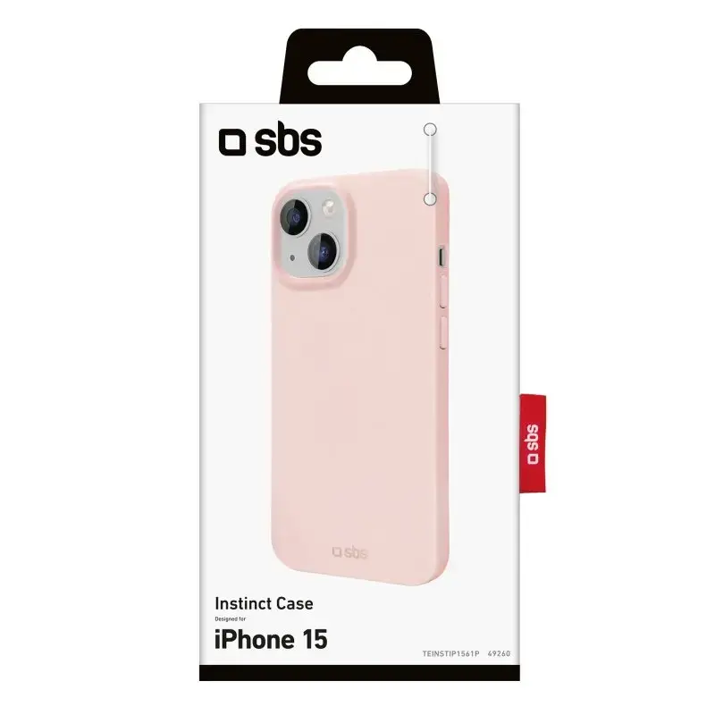 Kryt SBS TEINSTIP1561P ružový pre iPhone 15 15,5 cm (6,1 palca)