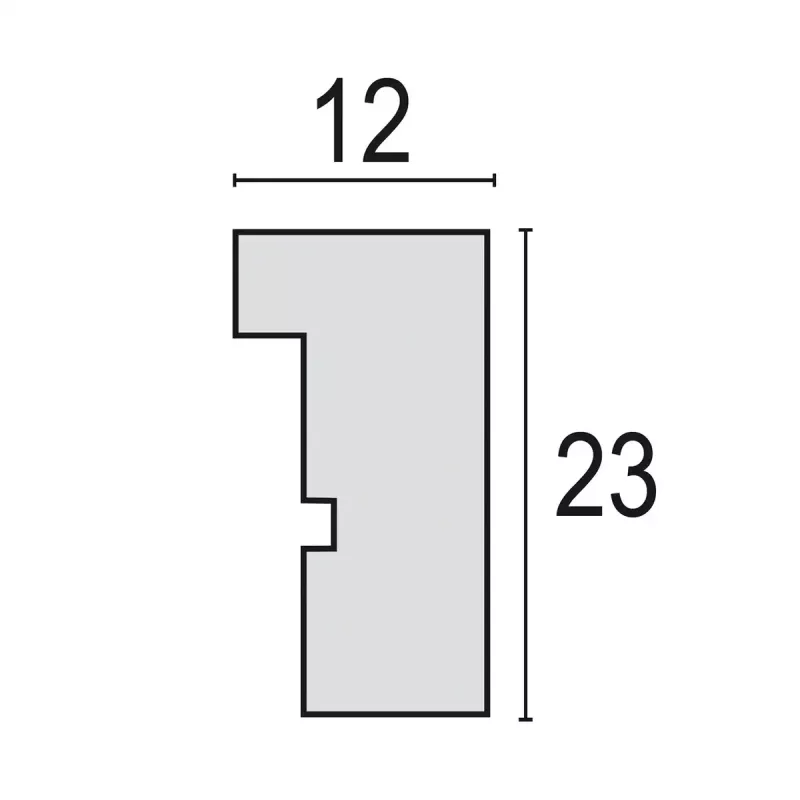 Samostatný rám na obrázky ZEP V4557B čierny drevo 150x205mm